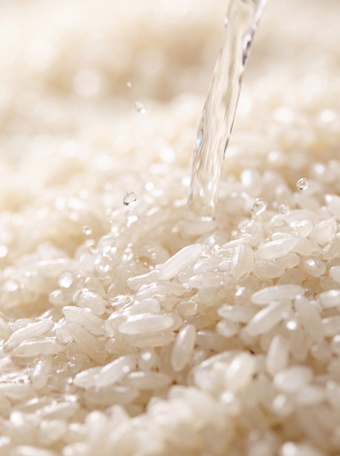 Agua vertida sobre arroz coreano: el agua de arroz original