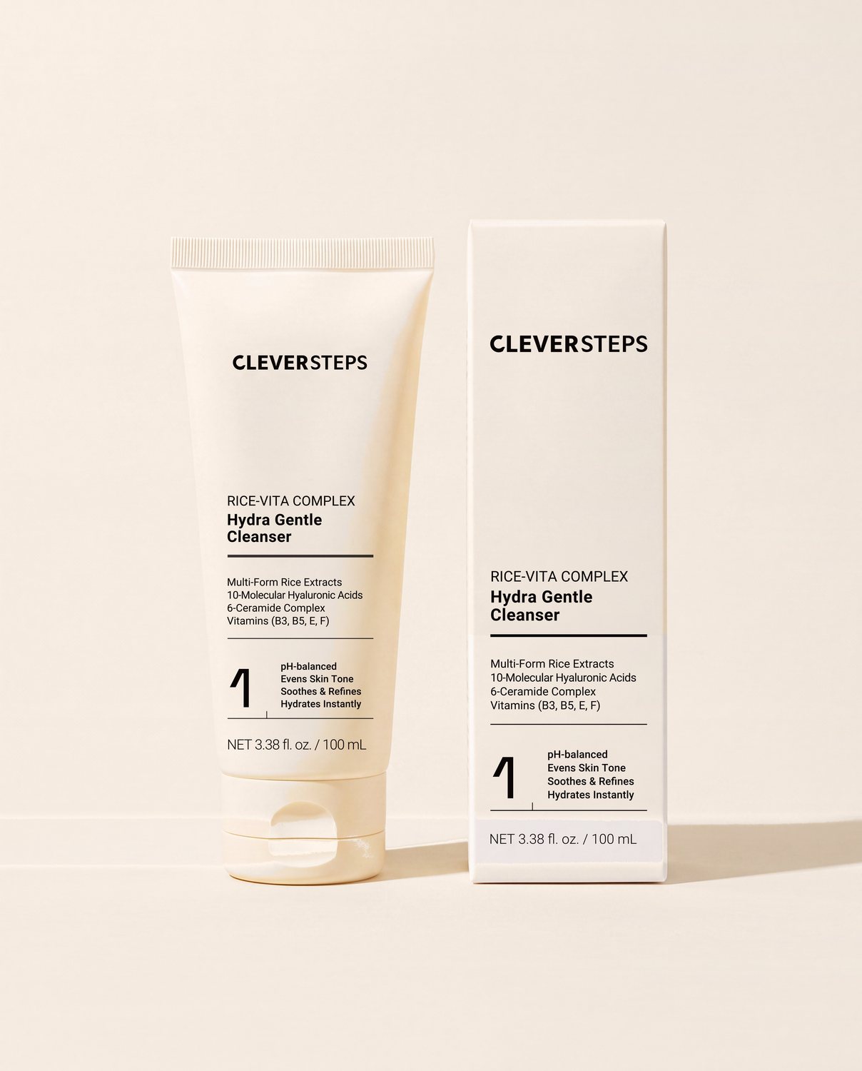 Rice-Vita Complex™ Hydra Gentle Cleanser junto a su caja